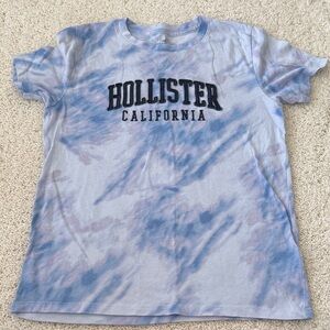 Hollister Women’s Light Blue Tie-Dye Tee